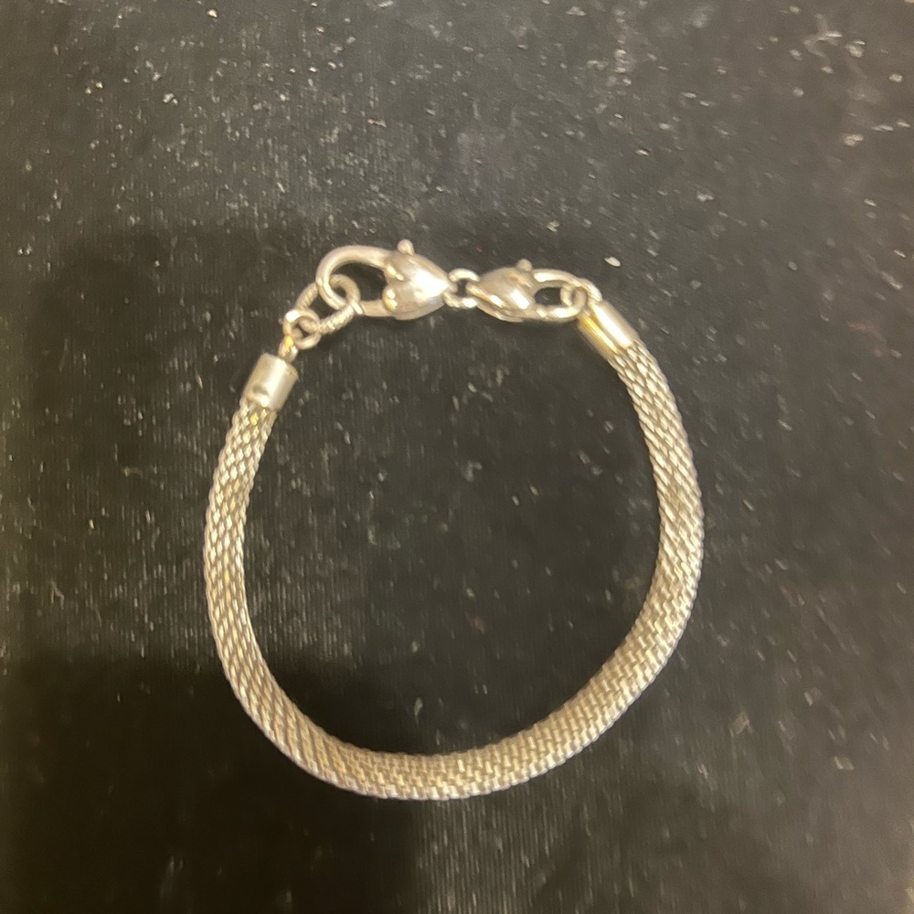 Elegant Brighton Silver Mesh Bracelet